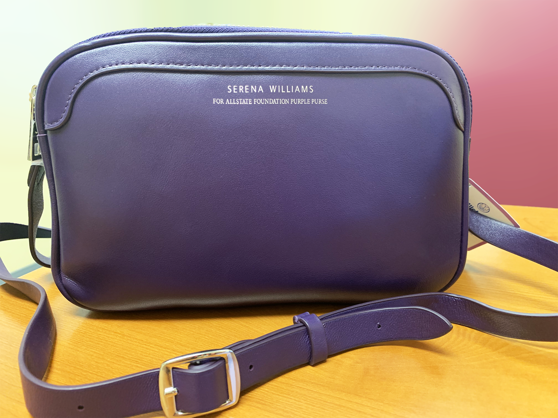 Serena Williams purple purse backpack Domestic Violence allstate Allstate Foundation Purple Purse and Serena Williams Join  main image 3